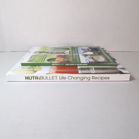 Lot of 2 Nutribullet Books Life Changing Recipes User Guide & Recipe Book - Picture 9 of 12